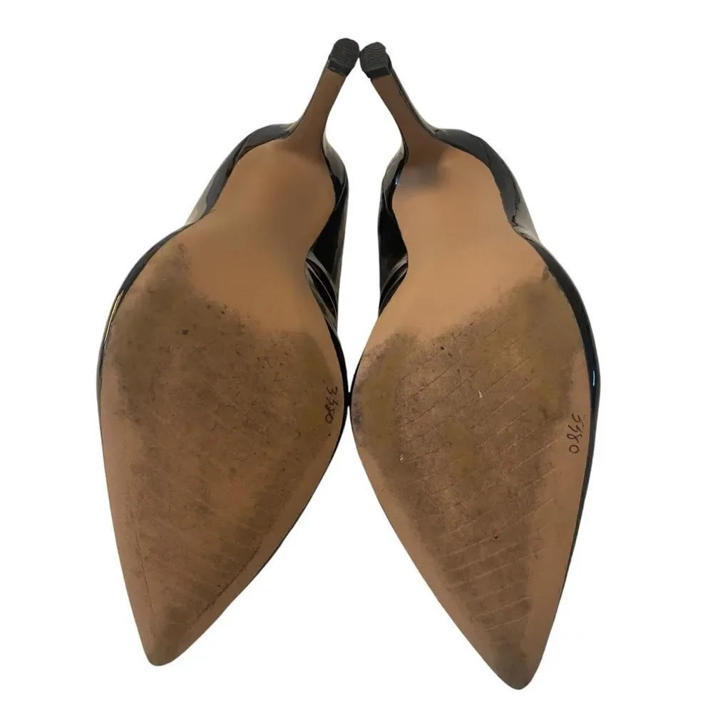 Michael by Michael Shannon Ryleigh Black Patent Leather Pointed Toe Stilettos - Picture 6 of 6